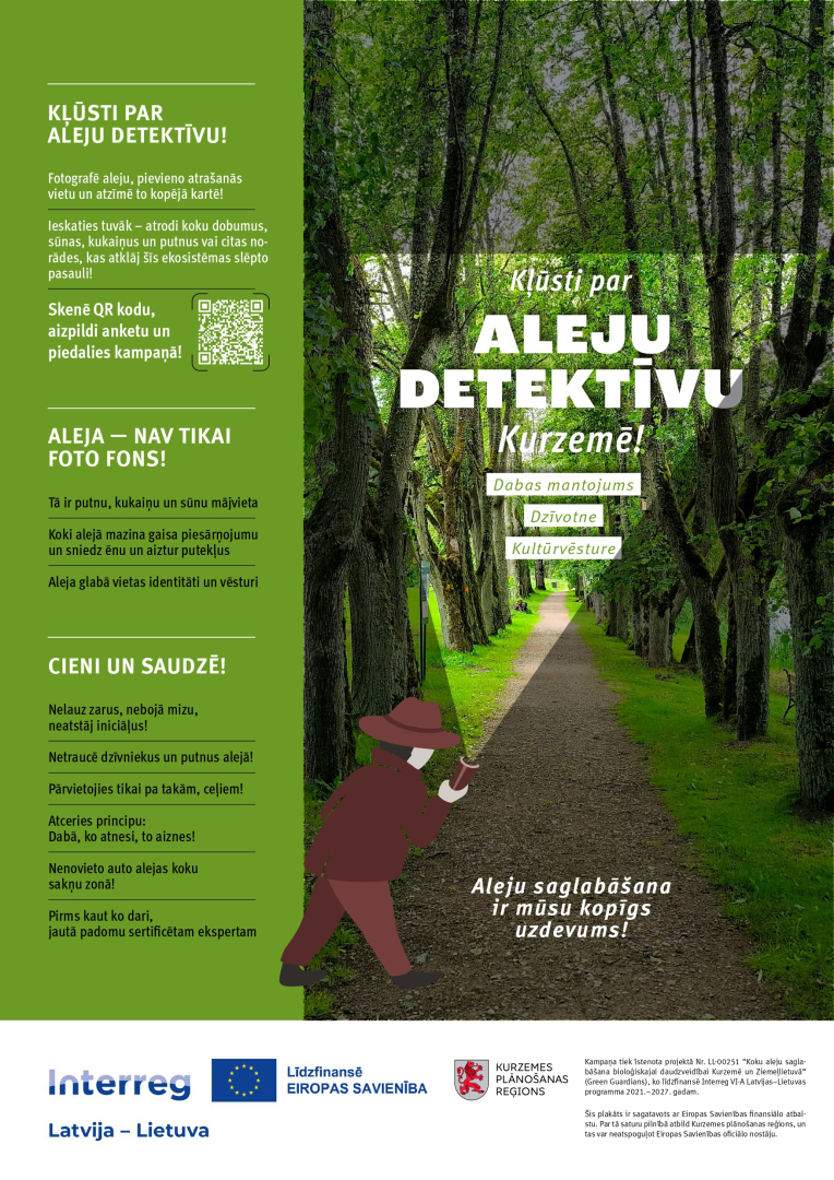 Aleju detektīvi aicināti fotografēt Kurzemes alejas