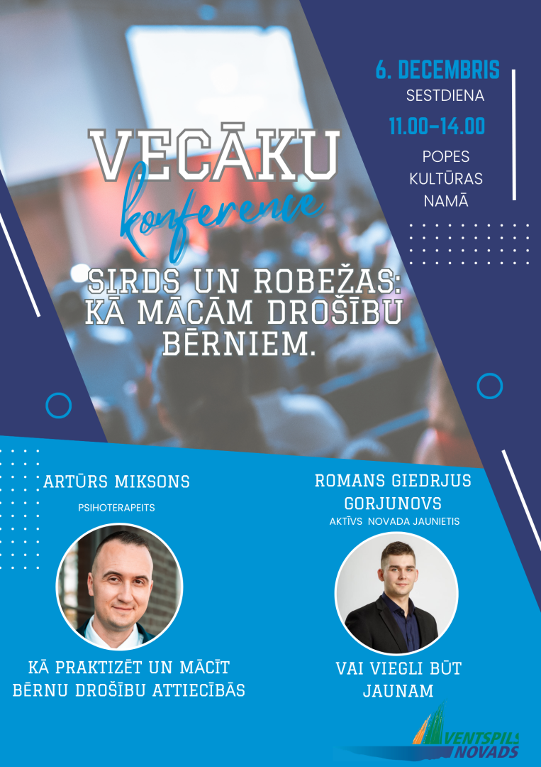 6. decembrī Popes kultūras namā notiks vecāku konference