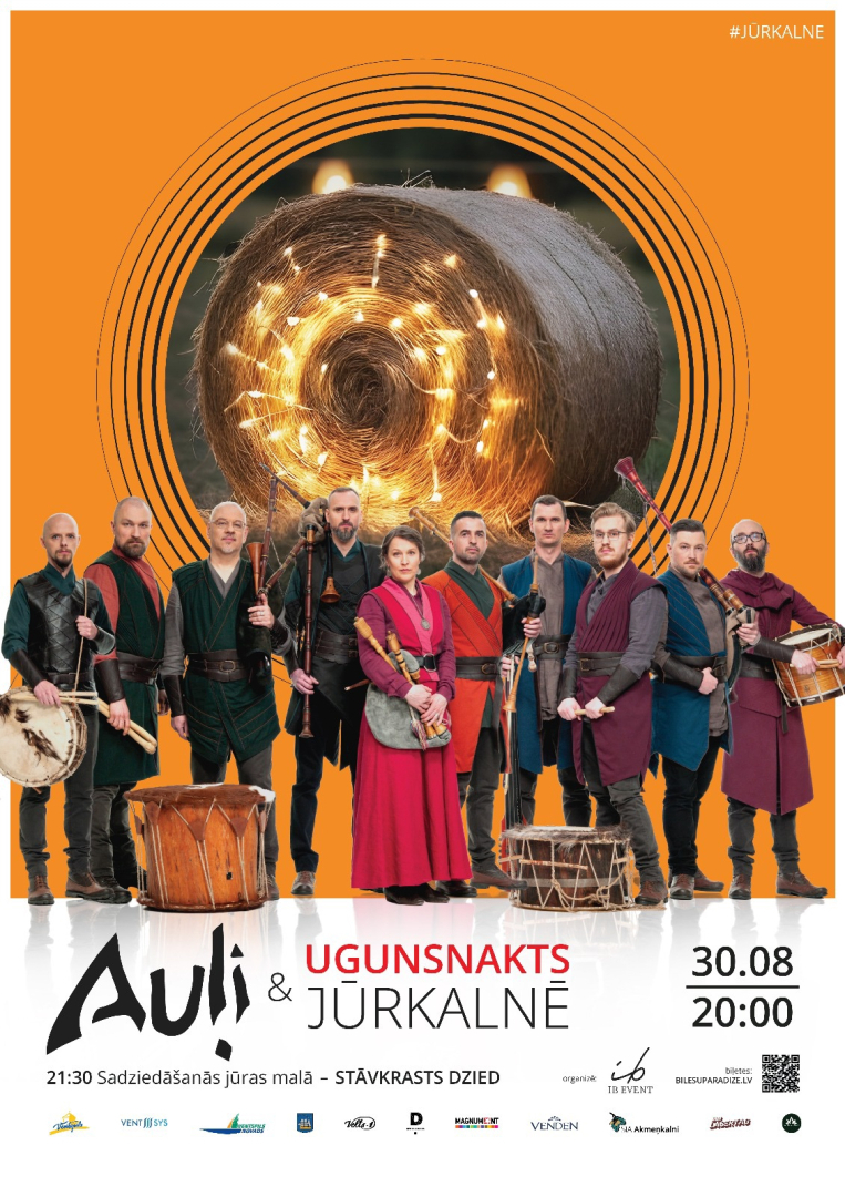 30. augustā notiks Auļu koncerts Jūrkalnes Ugunspļavā