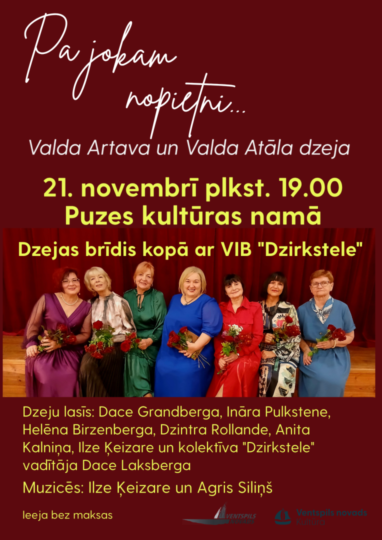 Puzē notiks dzejas brīdis