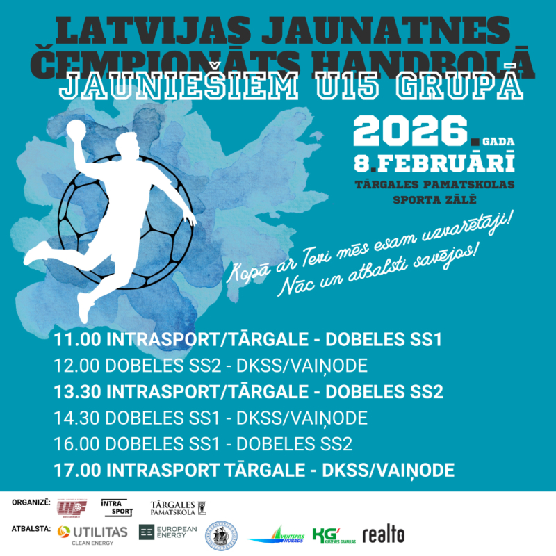 Notiks handbola sacensības jauniešiem