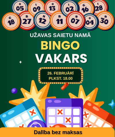 Užavā notiks Bingo vakars