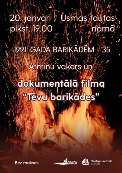 Usmā notiks pasākums par godu barikāžu 35. jubilejai