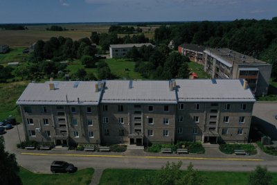 Jaunais jumta segums, Terces