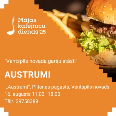 Piltenes pagasta "Austrumos" viesi tiks uzņemti 16. augustā no plkst. 11.00