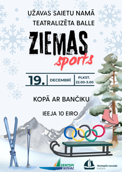 Užavā notiks pasākums amatierkolektīviemm "Ziemas sports"