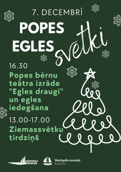 Popē notiks svētku tirdziņš