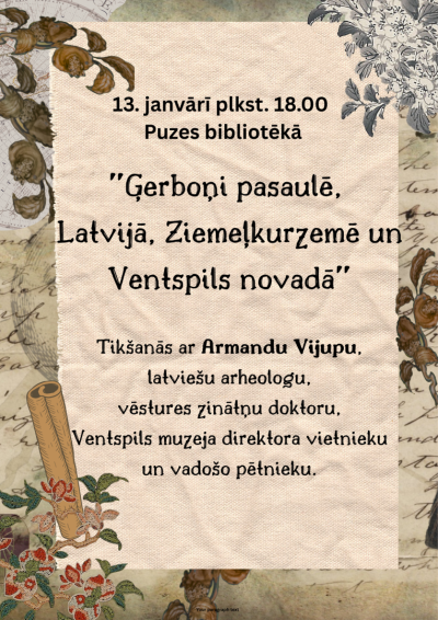 Puzē notiks tikšanās ar arheologu