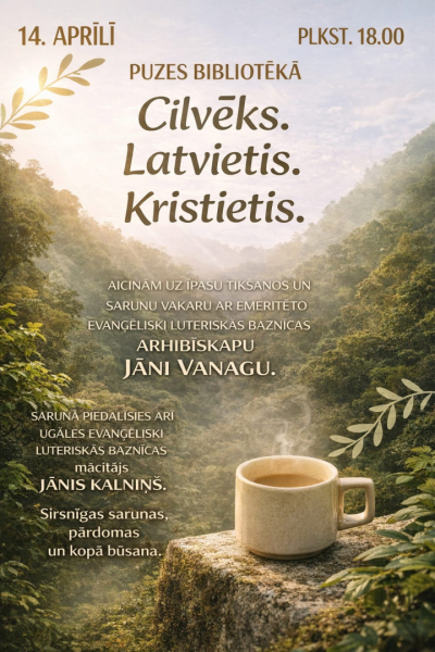 Puzes bibliotēkā notiks sarunas