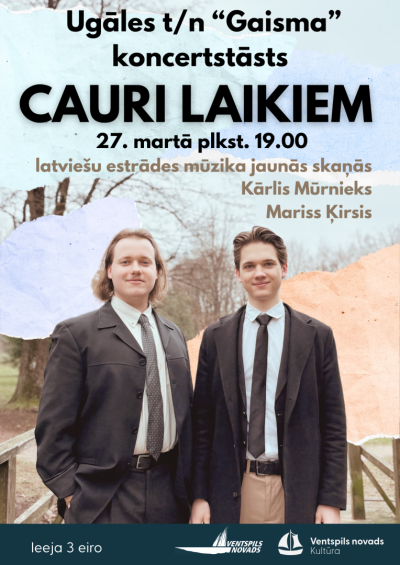 Ugālē notiks koncertsstāsts "Cauri laikiem"
