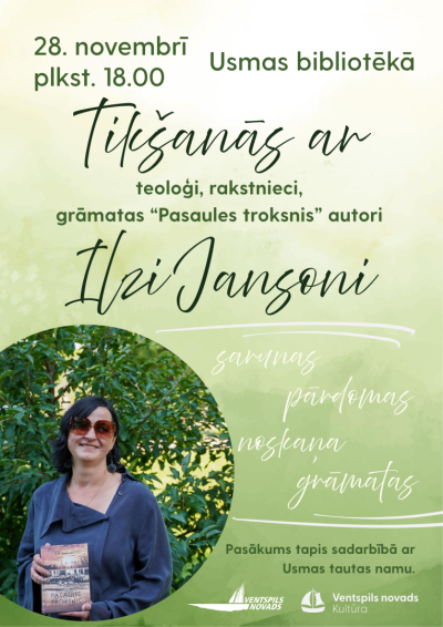 Usmā notiks tikšanās ar Ilzi Jansoni