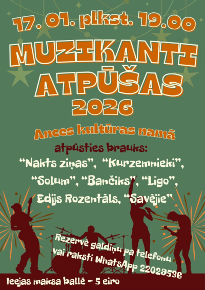 Ancē notiks muzikantu salidojums