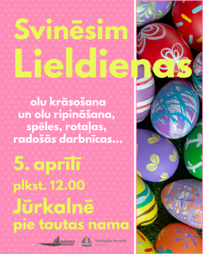 Jūrkalnē notiks Lieldienu svinības