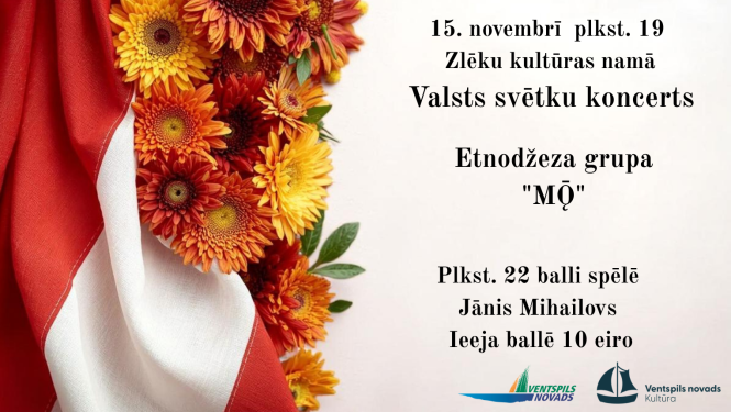 Zlēkās notiks valsts svētku koncerts