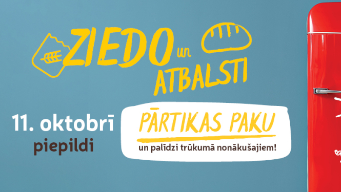 Aicinājums ziedot "Rimi" veikalos