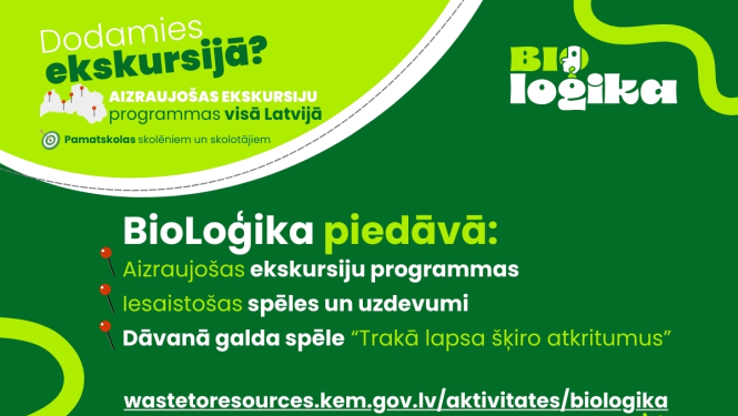 Klimata un enerģētikas ministrija (KEM) uzsāk kampaņu jaunajam mācību gadam – “BioLoģika”