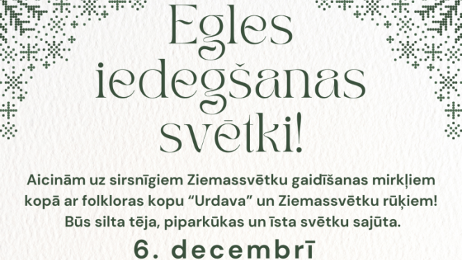 Vārvē notiks egles iedegšanas svētki