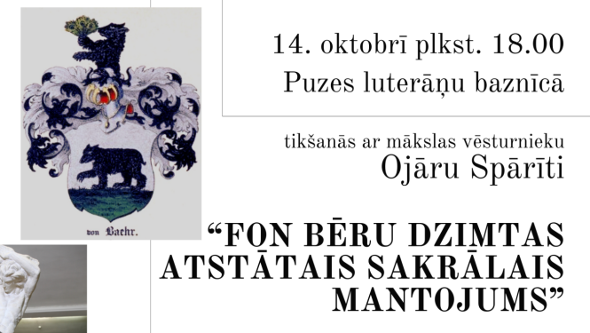 Puzē notiks tikšanās ar mākslas vēsturnieku Ojāru Spārīti