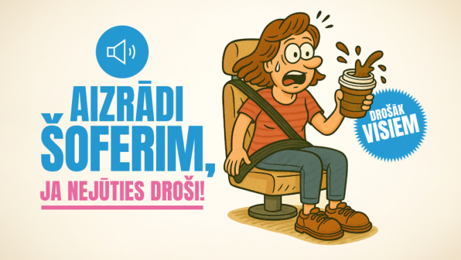 Aizrādi šoferim, ja nejūties droši