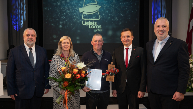 Biedrība “Usmas krasts” saņem Gada balvu zivsaimniecībā “Lielais loms 2025”