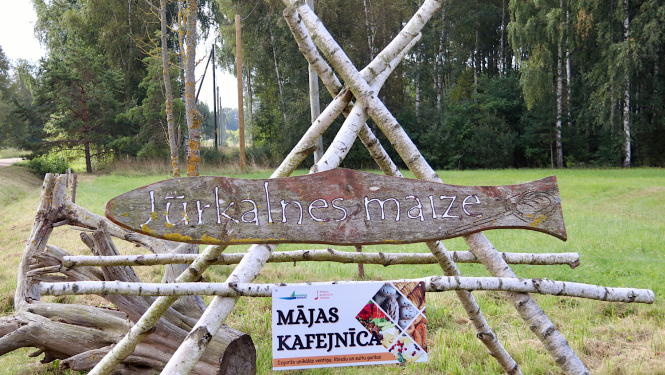 Mājas kafejnīcu dienu zīme
