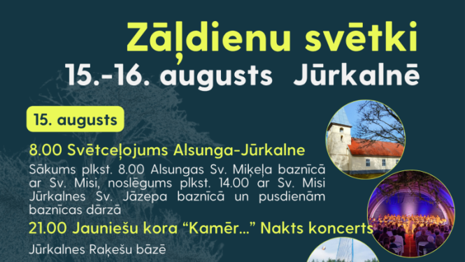 Zāļdienas Jūrkalnē notiks 15. un 16. augustā