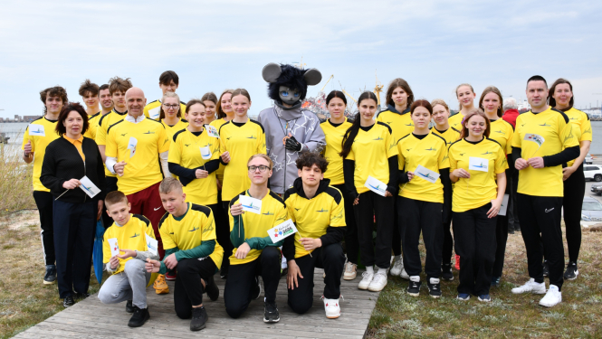 Ventspils novada BJSS audzēkņi un treneri