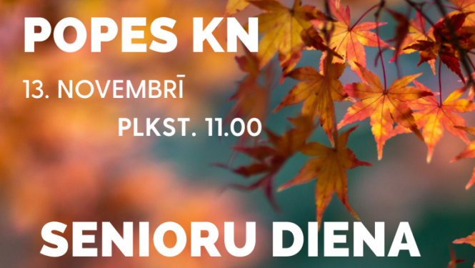 Popē notiks senioru diena