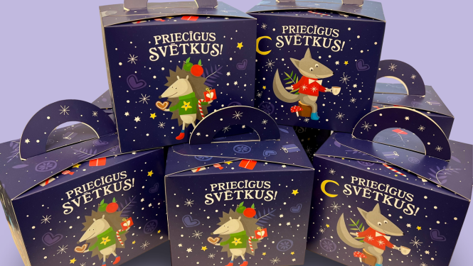 Ziemassvētku saldumu paciņas