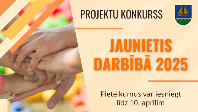 Projektu konkursa “Jaunietis darbībā 2025” vizuālis