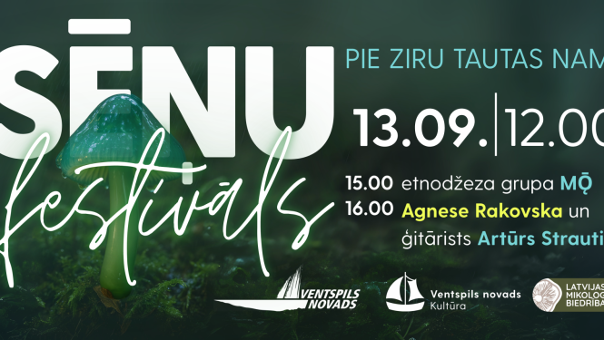 13. septembrī Zirās notiks Sēņu festivāls