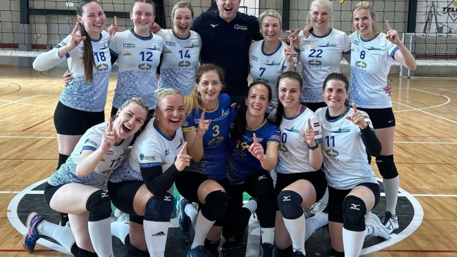 Ventspils novada sieviešu volejbola komandas meitenes iegūst 1. vietu Tukuma čempionātā