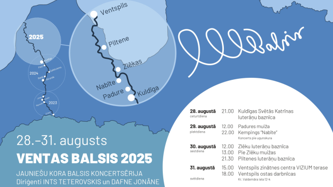 Piltenē un Zlēkās notiks kora "Ventas BALSIS" koncerts