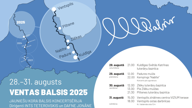 Piltenē un Zlēkās notiks kora "Ventas BALSIS" koncerts