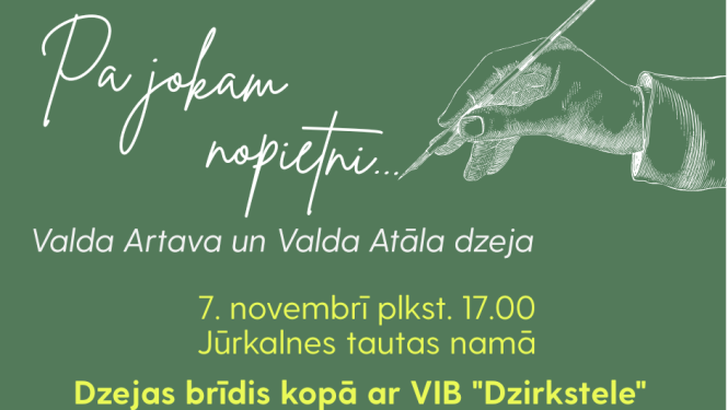 Jūrkalnē 7. novembrī būs dzejas brīdis