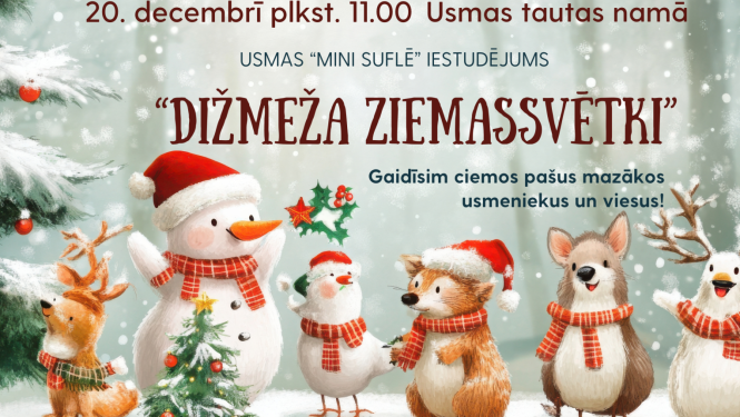 Usmā notiks Ziemassvētku pasākums pašiem mazākajiem usmeniekiem