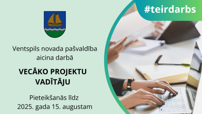 Izsludina vakanci vecākā projekta vadītājam