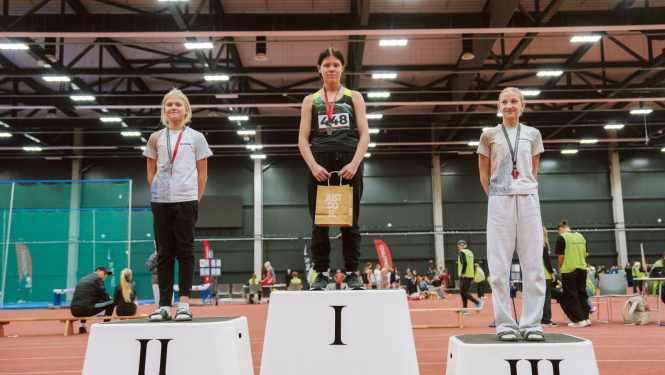 Kārtslēkšanā zelta medaļa novadniecei