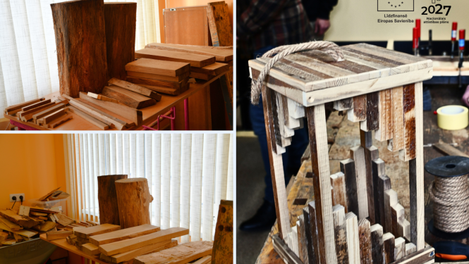 . Šobrīd dalībnieki aktīvi gatavo putnu barotavas, putnu būrīšus un veido dažādus Valentīndienas dekorus