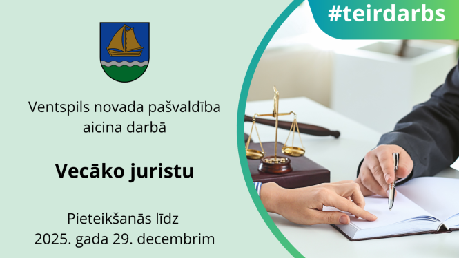 Aicinām darbā vecāko juristu