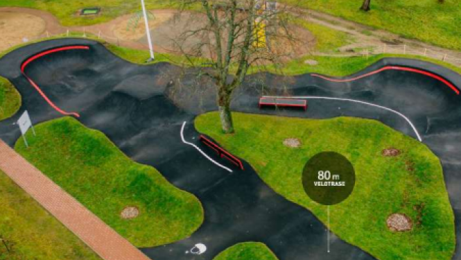 Velotrases Ugālē vizualizācija