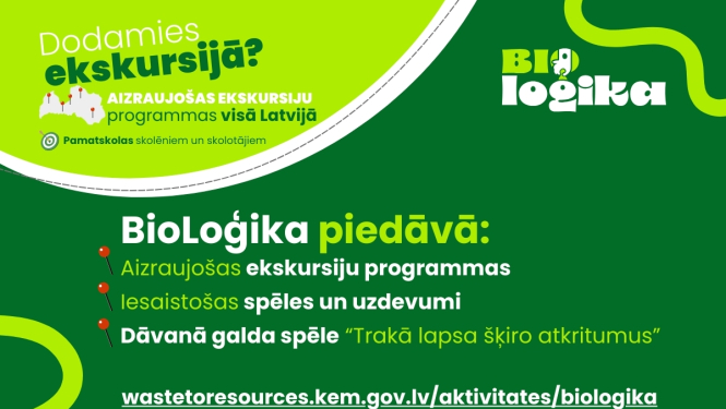 Klimata un enerģētikas ministrija (KEM) uzsāk kampaņu jaunajam mācību gadam – “BioLoģika”