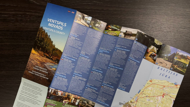 Ventspils novada pašvaldība izdod jaunu tūrisma ceļvedi ar karti