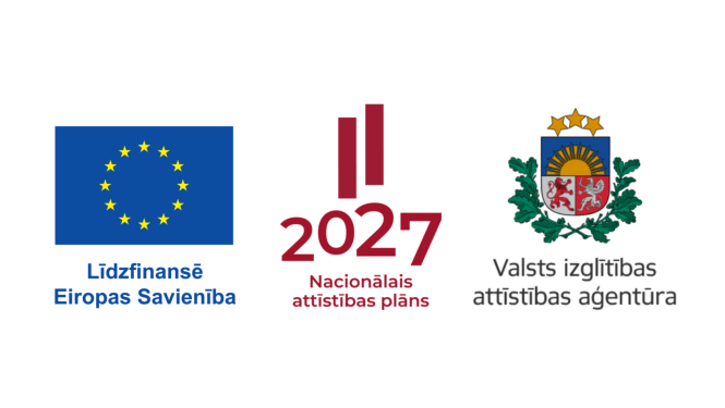 Līdzfinansē ES, 2027, Valsts izglītības attīstības aģentūras logo