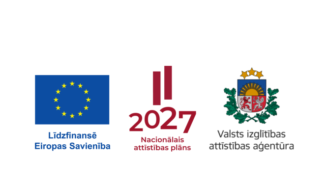 Līdzfinansē ES, 2027, Valsts izglītības attīstības aģentūras logo