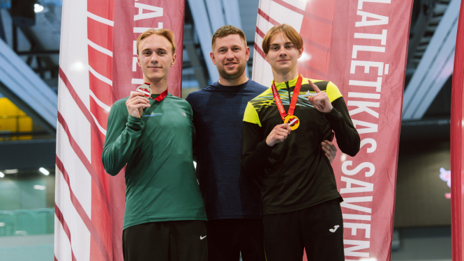 Ralfs un Elans ar treneri K. Gulbi