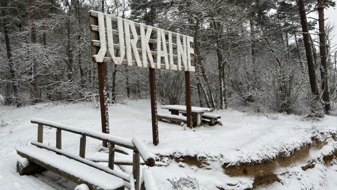 Jūrkalnes burti ziemā