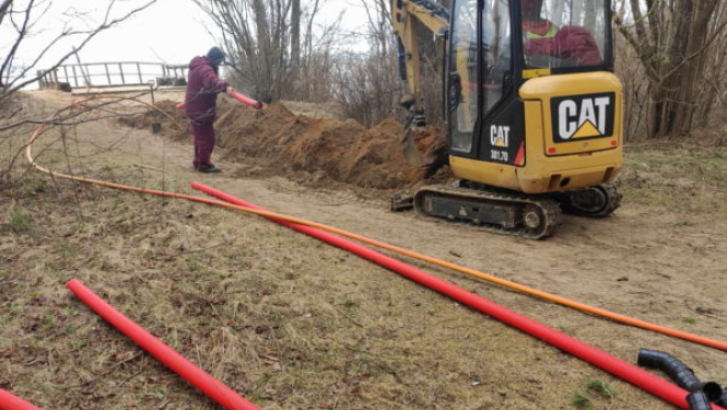 Jūrkalnes pagastā uzsākti autoceļa pārbūves darbi