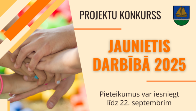 Pieteikšanās projektu konkursam "Jaunietis darbībā" līdz 22. septembrim