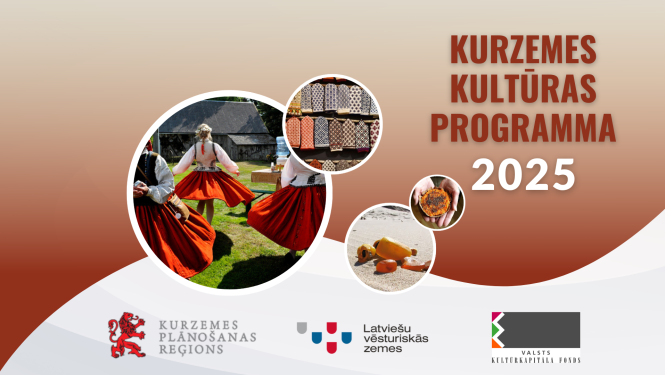 Projektu konkursa “Kurzemes kultūras programma 2025” vizuālis